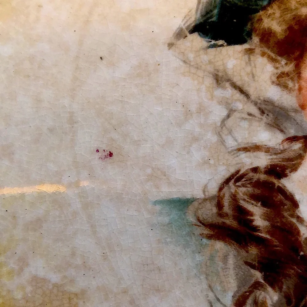 GUC- Hand-Painted Victorian Lady Plate - Picture 5 of 11